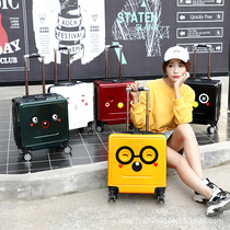 Pull Rod Box Female Man Boarding Suitcase 18 Inch Suitcase 20 Inch Password Leather Case Small Light Trumpet Child