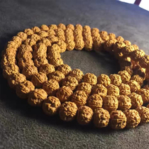 Nepal small Golden Gang Bodhi honeycomb grimace double dragon 11mm114 diamond Buddha beads hand string bracelet