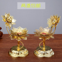 Xi Manti ghee lamp holder home for home dedicated to lotus candle holder for Buddha Windproof Candle Holder candle holder Tootto