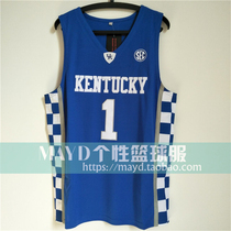 Customized No. 1 Devonbuque University Jersey American embroidered basketball uniform vest retro training match suit