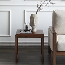  A few North American black walnut corners a few Nordic solid wood edges a few square tables simple modern small apartment living room a few log phones