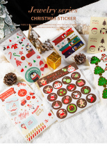  South Korea Imported Christmas decoration Stickers Self-adhesive Stickers Gift Gift Sticky notes Stickers Sealing decorative stickers