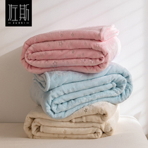 Coral velvet blanket sheets Office nap small blanket quilt Summer thin blanket Sofa air conditioning flannel