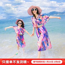 New Summer Dress Mother and Daughter Beach Dress Seaside Holiday Bohemia Loose Skinny Size Tide