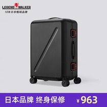 Japan Ouke trolley case aluminum frame luggage 28 inch abroad suitcase 20 inch boarding box password universal wheel