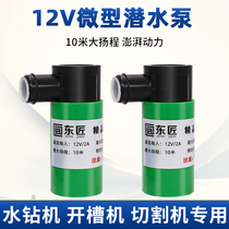 Dongcraftsman boutique small water pump 12V small household pumping water pump slotting machine water drilling rig special self-priming pump