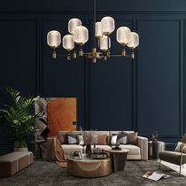 All copper post-modern light luxury living room chandelier high-end luxury simple atmospheric restaurant chandelier 2021 new lamps