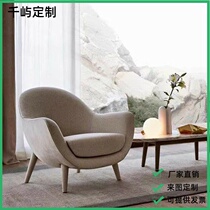 Nordic Light Extravagant Single Cloth Art Casual Sofa Chair Designer room for reception Living room balcony Small family type brief