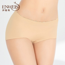 Evis underpants seamless middle waist boxer cotton file breathable and comfortable boxer pants