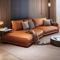 Italian baxter wash-free technology fabric sofa large living room combination simple light luxury special-shaped corner sofa leather