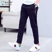 2021 childrens clothing new boys  trousers summer thin section middle and large childrens casual outer wear quick-drying pants boys elastic Korean version