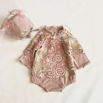 New 100-day costume photography costume That year the flowers bloom the moon is full the childrens version of the happy exhibition the new shooting costume