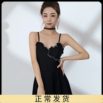 2022 new South Korean ins swimsuit womens summer sexy conjoined triangle skirt style two sets of open back holiday swimsuit