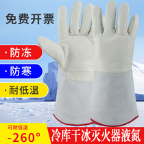 Anti-freeze gloves cold storage freezer resistant to cold and cold waterproof liquid nitrogen dry ice lng aerated carbon dioxide fire extinguishers