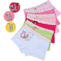 Girls underwear Modal children cartoon boxer healthy and comfortable breathable middle waist child student boxer pants