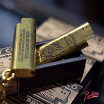 Vintage Stylish Metalize Brass Grasshopper Fireworks Cover Keychain Yokosuka Retro Tooling