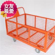  Loading and unloading hand pull with wheels with frame sorting iron cage u-flow warehouse storage and transportation Garment factory grid trolley