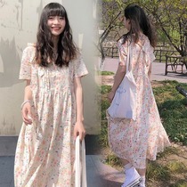 Summer new crummy length dress 2021 Large code gestation Maternity dress loose with long style foreign air dress and drenching dresses