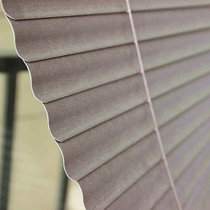  Manshan 3 5 cm thick and wide S-shaped silk embossed blinds Waterproof and oil-proof shading lifting curtains customization