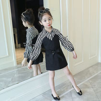 Girls autumn dress 2020 new middle and big childrens fashion spring and autumn girls long sleeve princess dress tide