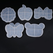 miss Chen diy crystal drop glue uv resin glue bear head bow Apple storage box silicone mold