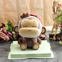 3D three-dimensional cartoon mousse cake silicone mold yo hip Monkey Love Bear ice cream abrasive 8 inches