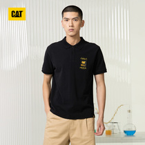 CAT Carter 2021 Summer new POLO shirt male brief logo leather mark short sleeve turtlenecks T-shirt special cabinet identical