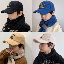 Childrens hat mens wave autumn winter CUHK boys duck tongue hat boy baby Han version of thick and warm hat baseball cap