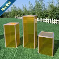 H Crystal Post Outdoor Wedding Prop Swing Piece Acrylic Hotel New Mall Pillar BackJing Decorated Quadrilateral