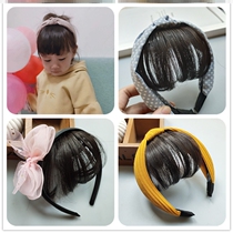 Baby new sweet full Korean children Natural Girl wig long curly hair small piece Net red Liu Hai