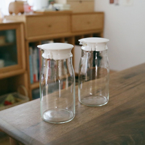 Glutinous rice porcelain) export foreign trade white lid heat-resistant glass kettle heat-resistant kettle cold kettle