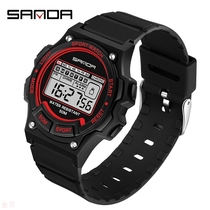 Three Da Watch Male Student Waterproof Sports Electronic Watch Teen Running Tide Mens Watch Outdoor Multifunctional Mens Table