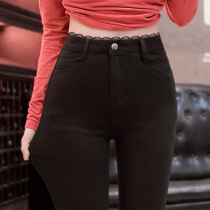 Leggings Womens Outer Wear Spring and Autumn 2021 New Slim Joker Black Magic Size Stretch Pants