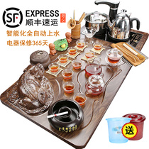 Ceramic tea set complete set of Kung Fu tea set office reception fully automatic integrated water tea table home