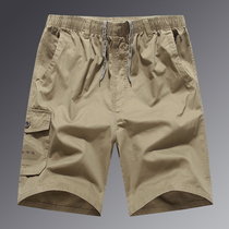 Summer Men Casual Middle Aged 50% Pants Dad Tooling Shorts Middle Aged Pure Cotton Loose Horse Pants Thin Underpants