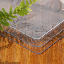 Transparent table cushion pvc plastic soft glass table cloth waterproof and oil-free anti-burn and burn-proof tea table mat water crystal plate