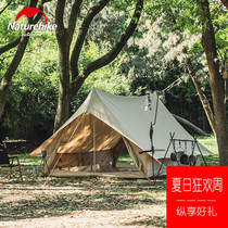 Naturehike Glamping Norway is a light luxury camping lodge with a tent of ancient cotton roof