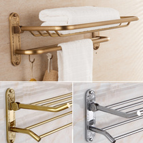 Antique bath towel rack gold active wool towels toilet bathroom Bathroom Hardware Pendant Eurostyle Shelf Fold