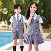 Kindergarten garden clothes summer suits primary and secondary school uniforms sports short sleeves graduation photos clothing children