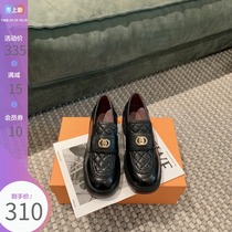 (Lv Xiaobu) Xiaorangfeng single shoes womens spring and autumn rough with 2021 new black platform temperament womens shoes