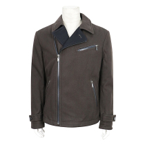 Special 899-autumn and winter mens lapel casual wool material solid color coat jacket wool fabric