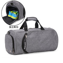 Dry and wet separation portable travel bag fitness bag one shoulder mens training bag cylinder sports bag womens one shoulder yoga bag