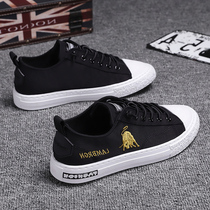 Mens shoes summer breathable leisure Joker canvas shoes summer old Beijing cloth shoes autumn a pedal lazy trendy shoes