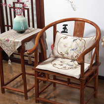 New Chinese Cushion Chair Cushion Red Wood Furniture Solid Wood Chair Cushion Non-slip too Chair Dining Chair Circle Chair Upholstered All Season