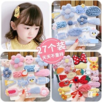 Children hairclip hairpin headwear cute plush baby Korea Korean version of foreign style Net red 2020 new children