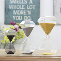 Nordic new diamond shape hourglass timer ornaments home decorations birthday gifts creative personality modern