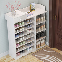 Door multi-layer small shoe shelf Simple household space-saving shoe cabinet Special price Economical multi-function imitation solid wood dormitory