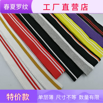 Special price spring and summer stretch ribbed neckline cuffs hem T-shirt thin ultra-thin flat knitting machine knitting development test sale