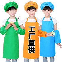 Children Apron Customised Kindergarten Drawing Clothes Baking Chefs Imprinted lettutry Protective Clothing Nursery Kid Hood Clothes