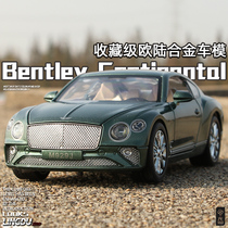 Binley Euroland GT Sports Car Model 1:24 Sound And Light Back Force Boy Toy Car Door Emulated Car Model Pendulum